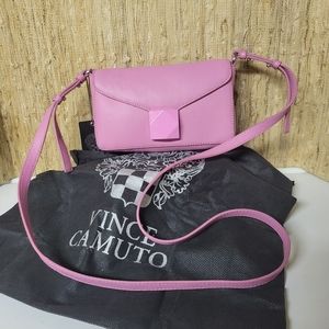 Vince Camuto Leather Crossbody Handbag Women's Lefto Pink w/Dustbag